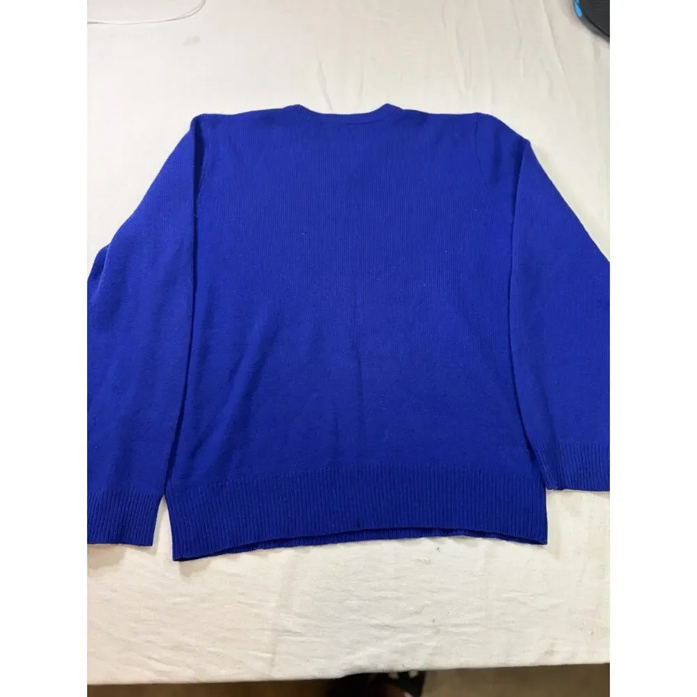 VTG Polo by Ralph Lauren V Neck Sweater 100% Italian Wool